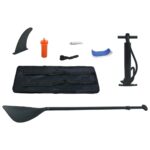 vidaXL Nafukovací Stand up paddleboard s plachtou, modro biely – Obrázok 11