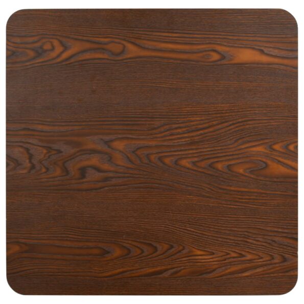 vidaXL Bistro stolík tmavohnedý 60x60 cm MDF – Obrázok 4