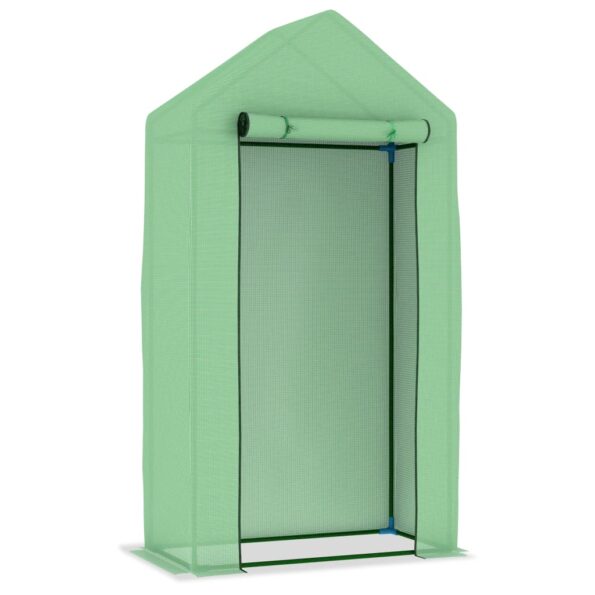 vidaXL Skleník s oceľovým rámom 1x0,5x1,9 m 0,5 m² – Obrázok 5