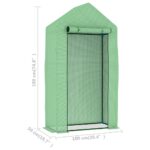 vidaXL Skleník s oceľovým rámom 1x0,5x1,9 m 0,5 m² – Obrázok 10