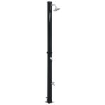 vidaXL Solárna sprcha čierna 220 cm 20 l – Obrázok 2