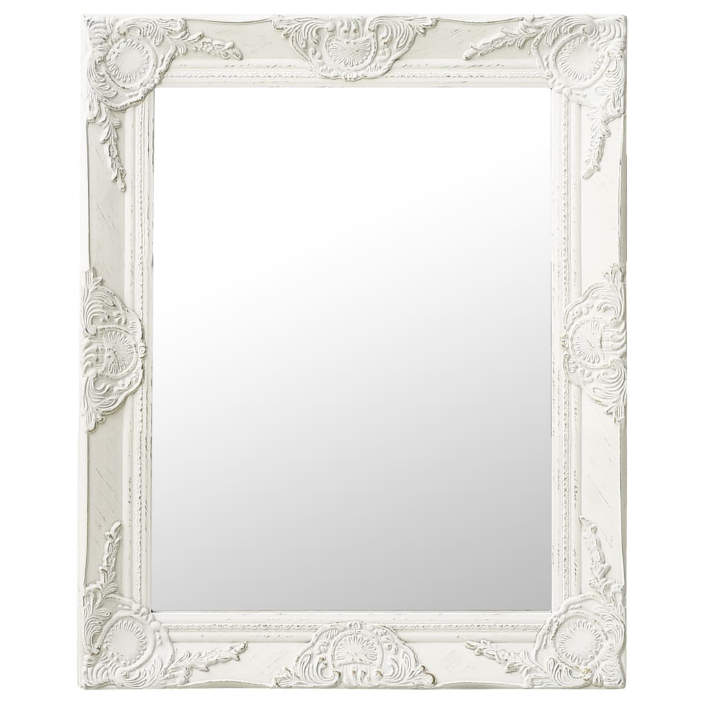 VXL8720286009345_a_en_hd_1.jpg vidaXL Nástenné zrkadlo v barokovom štýle 50x60 cm biele – Obrázok 1