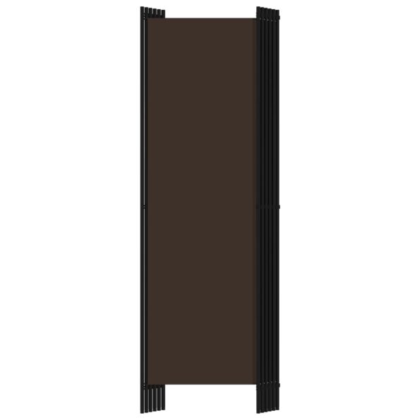 vidaXL 6-panelový paraván hnedý 300x180 cm – Obrázok 4