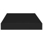 vidaXL Plávajúca nástenná polica, čierna 40x23x3,8 cm, MDF – Obrázok 5