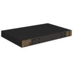 vidaXL Plávajúca nástenná polica, čierna 40x23x3,8 cm, MDF – Obrázok 7