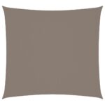 vidaXL Tieniaca plachta, oxford, štvorcová 5x5 m, sivohnedá