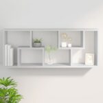 vidaXL Nástenná polica, biela 36x16x90 cm, kompozitné drevo – Obrázok 8