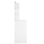 vidaXL Toaletný stolík s LED biely 60x40x140 cm – Obrázok 6