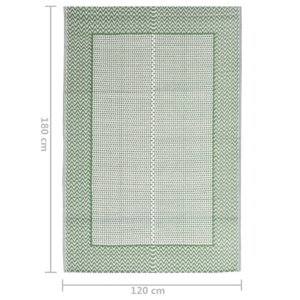 vidaXL Vonkajší koberec ARAKIL Zelená 120x180 cm PP – Obrázok 6