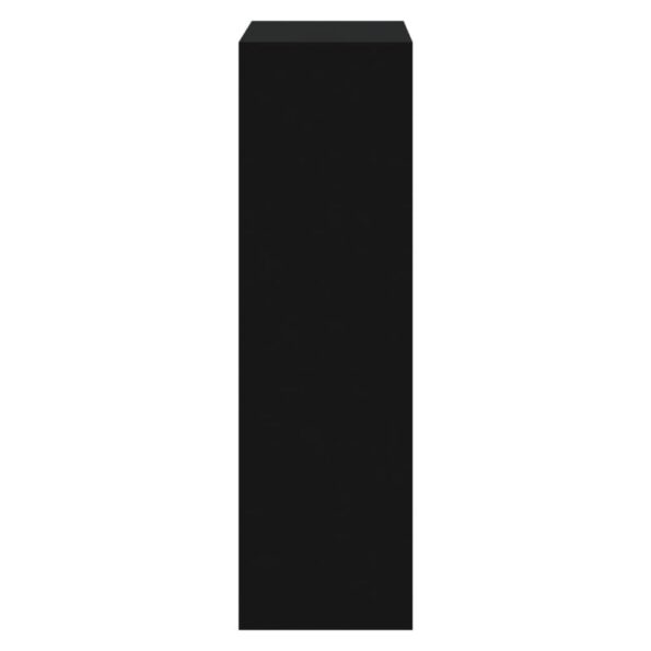 vidaXL Botník čierny 63x24x81 cm spracované drevo – Obrázok 5