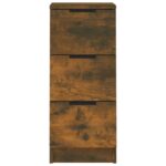 vidaXL Komody 2 ks dymový dub 30x30x70 cm spracované drevo – Obrázok 6