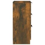 vidaXL Komody 2 ks dymový dub 30x30x70 cm spracované drevo – Obrázok 8