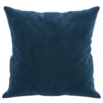 vidaXL Dekoratívne vankúše 2 ks modré 40x40 cm zamat – Obrázok 4