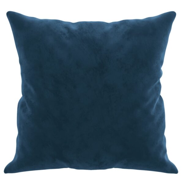 vidaXL Dekoratívne vankúše 2 ks modré 40x40 cm zamat – Obrázok 4