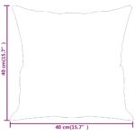 vidaXL Dekoratívne vankúše 2 ks modré 40x40 cm zamat – Obrázok 7