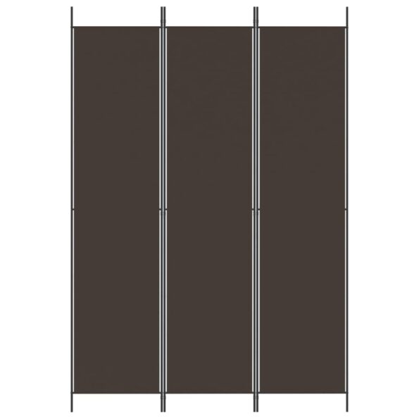 vidaXL 3-panelový paraván hnedý 150x220 cm látka – Obrázok 3