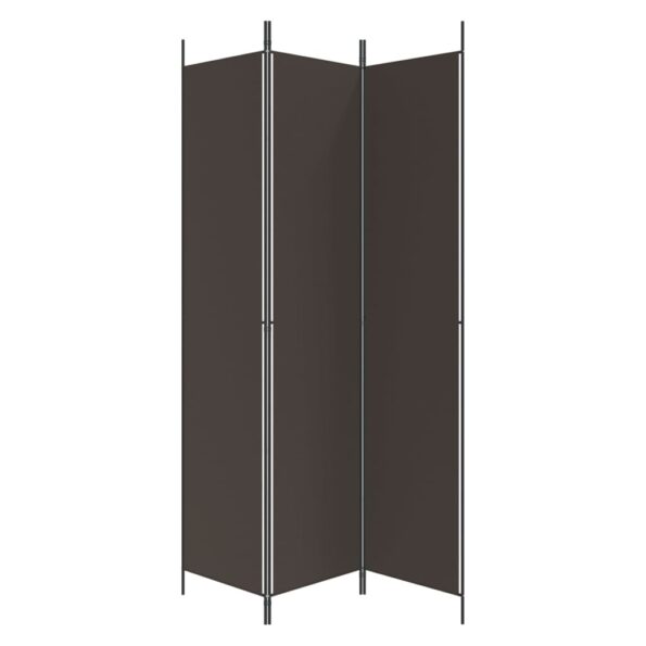 vidaXL 3-panelový paraván hnedý 150x220 cm látka – Obrázok 5