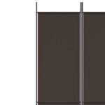 vidaXL 3-panelový paraván hnedý 150x220 cm látka – Obrázok 7
