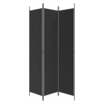 vidaXL 3-panelový paraván čierny 150x220 cm látkový – Obrázok 4