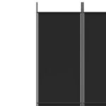 vidaXL 3-panelový paraván čierny 150x220 cm látkový – Obrázok 7