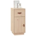 vidaXL Komoda 34x40x75 cm borovicový masív – Obrázok 4