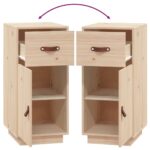 vidaXL Komoda 34x40x75 cm borovicový masív – Obrázok 9