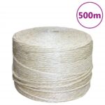 vidaXL Lano 100% sisal 4 mm 500 m
