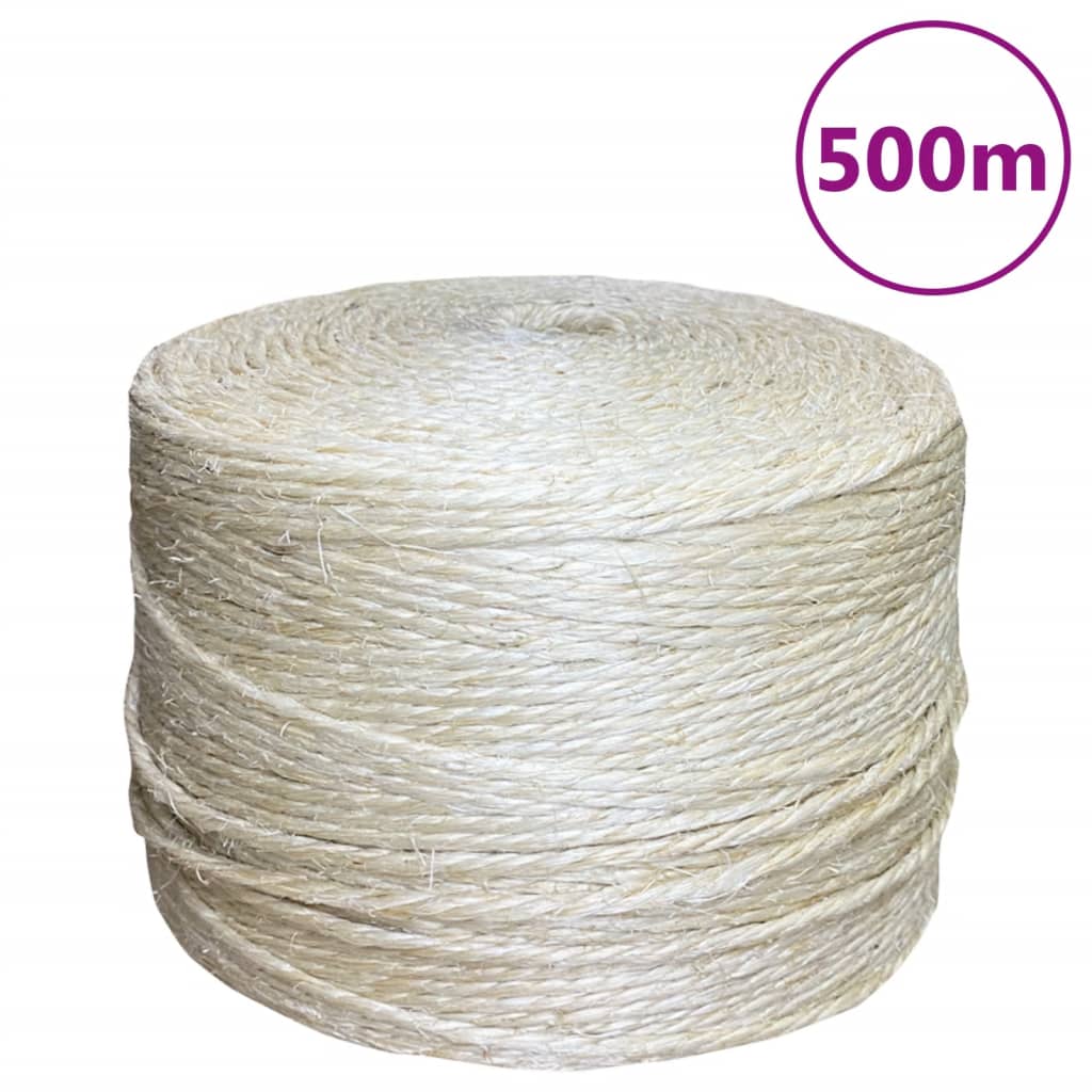 VXL8720845457563_a_en_hd_1.jpg vidaXL Lano 100% sisal 4 mm 500 m – Obrázok 1