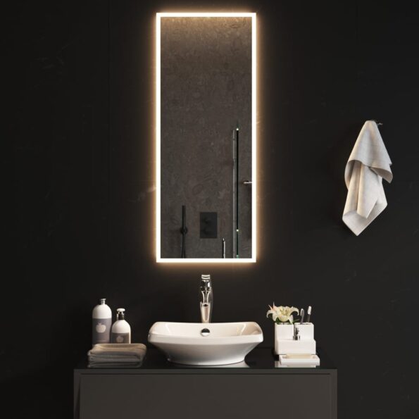 vidaXL LED kúpeľňové zrkadlo 40x100 cm – Obrázok 3