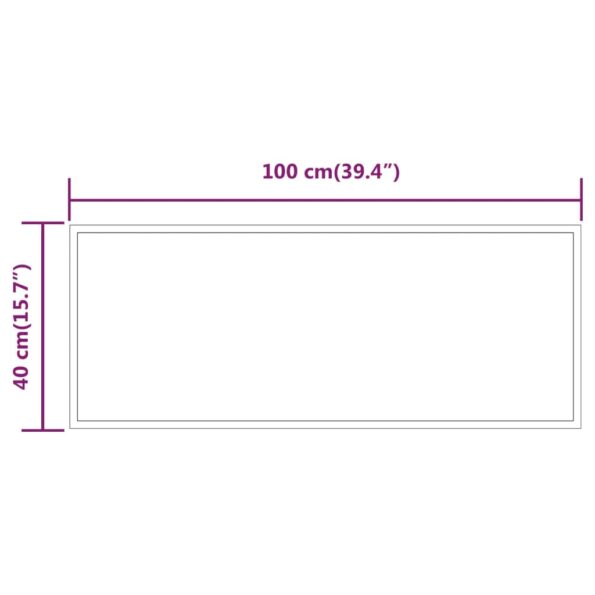 vidaXL LED kúpeľňové zrkadlo 40x100 cm – Obrázok 7