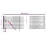 vidaXL Drôtený plot zelený 1,6x25 m pozinkovaná oceľ – Obrázok 5
