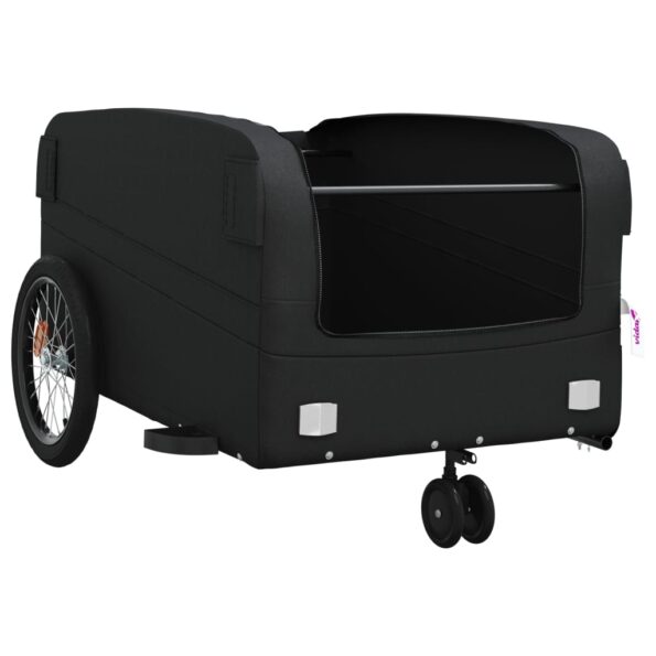 vidaXL Vozík za bicykel, čierny 45 kg, železo – Obrázok 5