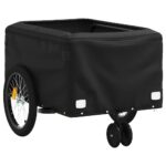 vidaXL Vozík za bicykel, čierno modrý 30 kg, železo – Obrázok 5
