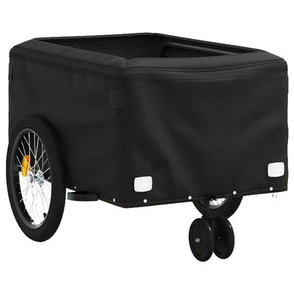 vidaXL Vozík za bicykel, čierno modrý 30 kg, železo – Obrázok 5