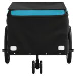 vidaXL Vozík za bicykel, čierno modrý 30 kg, železo – Obrázok 6
