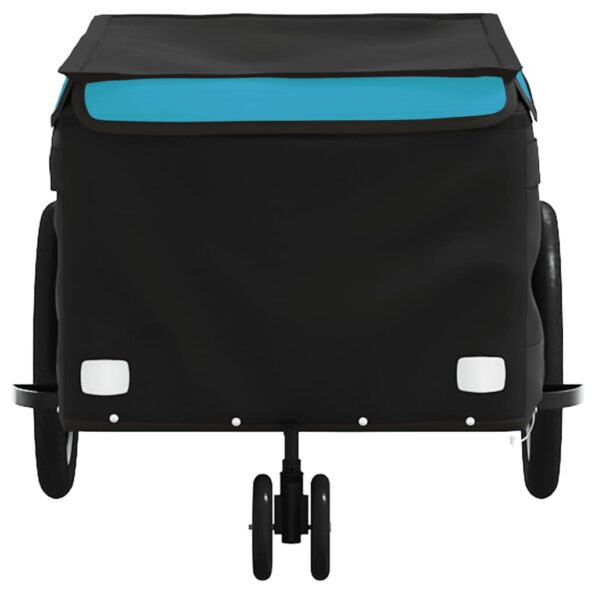 vidaXL Vozík za bicykel, čierno modrý 30 kg, železo – Obrázok 6