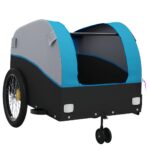 vidaXL Vozík za bicykel, čierno modrý 45 kg, železo – Obrázok 5