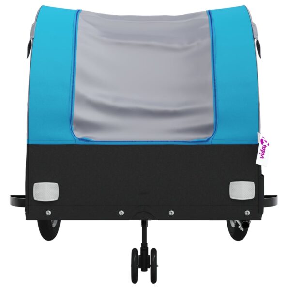 vidaXL Vozík za bicykel, čierno modrý 45 kg, železo – Obrázok 6