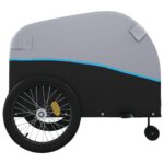 vidaXL Vozík za bicykel, čierno modrý 45 kg, železo – Obrázok 7