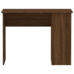 vidaXL Stôl hnedý dub 100x55x75 cm spracované drevo – Obrázok 4