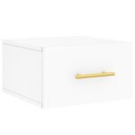 vidaXL Nástenné nočné stolíky 2 ks biele 35x35x20 cm – Obrázok 5