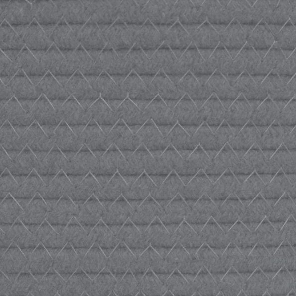 vidaXL Kôš na bielizeň sivý a biely Ø60x36 cm bavlna – Obrázok 7