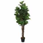 vidaXL Umelý figovník 96 listov 80 cm zelený – Obrázok 2