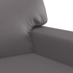 vidaXL Kreslo sivé 60 cm umelá koža – Obrázok 6