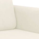 vidaXL Kreslo krémové 60 cm zamat – Obrázok 6