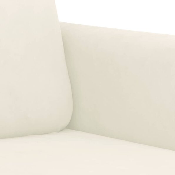 vidaXL Kreslo krémové 60 cm zamat – Obrázok 6
