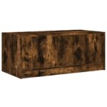vidaXL Konferenčný stolík sklenené dvierka dub sonoma 102x50x42 cm – Obrázok 8