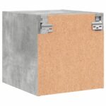 vidaXL Nočné skrinky sklenené dvierka 2 ks betónovo sivé 35x37x35 cm – Obrázok 9