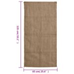 vidaXL Jutové vrecia 10 ks 65x135 cm 100 % juta 340 g/m² – Obrázok 7