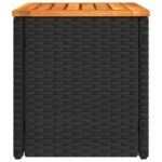 vidaXL Záhradné príručné stolíky 2ks čierne 55x34x37cm polyratan masív – Obrázok 6